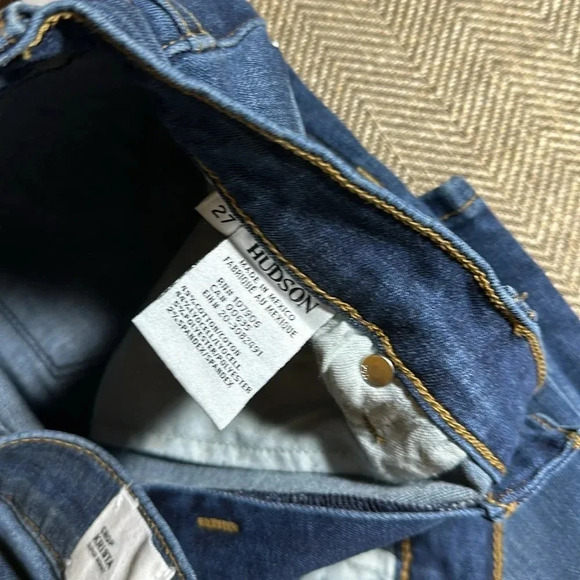 NWT HUDSON KRISTA CROP SUPER SKINNY JEANS WOMEN’S SIZE 27 COLOR MNDC - Picture 9 of 13